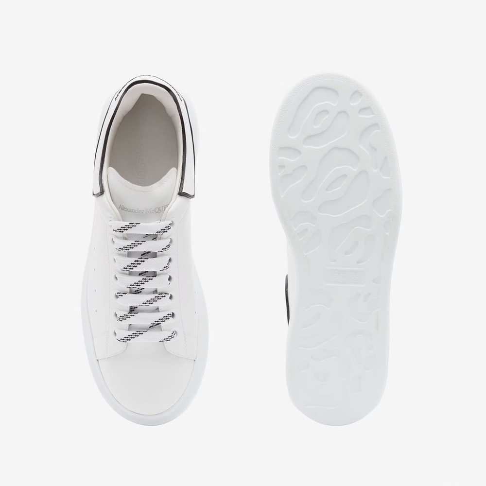 Alexander McQueen Men’s White and Black Sneakers | 10.5
